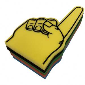 Mano de espuma con logotipo personalizado de alta calidad para eventos de porristas y dedos de espuma - Product Image 5