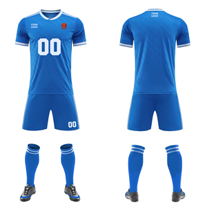 Maillot de football personnalisé par sublimation, ensemble de tenue de football à séchage rapide et respirant, maillot de football à manches courtes pour hommes, kits de maillots de football – Vente chaude - Product Image 1