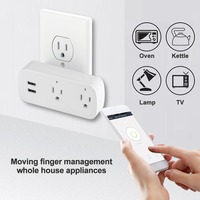 Prise intelligente WiFi double SLS Tuya avec prise américaine 10A et double port USB, minuterie de contrôle à distance, fonctionne avec Alexa et Google Home