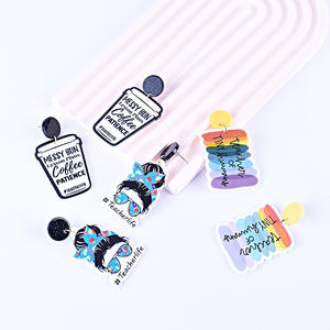 2025ต่างหูอะคริลิครูคน้ำหนักเบาสีสันดินสอห้อยต่างหูแอปเปิ้ลกลับไปโรงเรียนเครื่องประดับ - Product Image 2