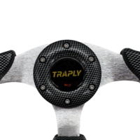 Volant de golf TRAPLY universel 13 pouces en cuir PU Sports Racing Drift JDM