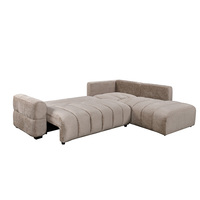 Canapé-lit deux places en velours au design moderne européen avec rangement, écologique et durable, mobilier rembourré pour salon