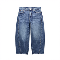 Jeans en denim décontractés pour femmes, nouvelle mode automne, tissage simple, design rétro chic, taille mi-haute, fermeture éclair, coupe régulière confortable