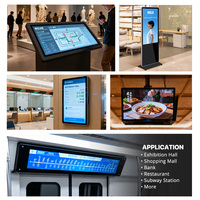 Kios Pemutar Iklan HAORYZON OEM ODM 35 36 36,4 Inci, Totem Digital Signage LCD TV Layar Display Iklan Berdiri di Lantai