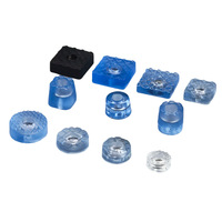 Patins en caoutchouc silicone noir transparent antidérapants et résistants à l'usure pour pieds de meubles, tables, canapés, chaises et tabourets