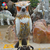Búho Animatrónico de Tamaño Real con Movimientos para Parques de Vida Silvestre, Simulación Animatrónica de Animales, Búho