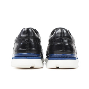 Zapatillas de Hombre de Piel de Cocodrilo de Lujo, Zapatillas Deportivas de Piel Vacuna Genuina con Patrón de Cocodrilo Exótico, Zapatos Casuales de Vestir para Hombre - Product Image 5