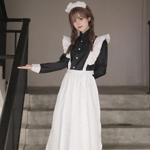 Maid Costume Black White Lolita Dress Cosplay Costume Female Crossdressing Outfit Ordinary Stage Costume Fall 2023 - Product Image 2