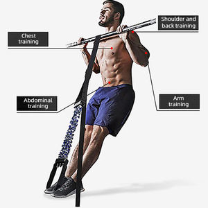 Bandes de résistance portables TPE à trois trous pour exercices de poitrine, extenseur musculaire, ensemble d'entraînement fitness - Product Image 3