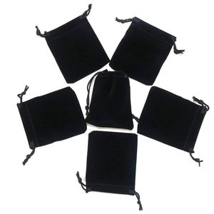 Pochette en flanelle de luxe avec cordon de serrage, emballage cadeau personnalisé pour bijoux, sac en velours avec logo personnalisé pour bijoux - Product Image 5