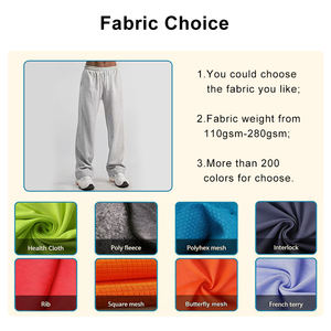 Pantalones Deportivos de Algodón Grueso para Hombre, Forrados de Felpa, con Logotipo Personalizado, Cintura Alta, Pierna Recta y Ancha, Estilo Casual - Product Image 5