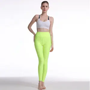 Leggings Slim de Yoga pour femmes, pantalons de course, 90% polyester, spandex, bon marché, 10%