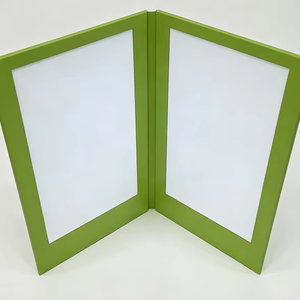 Factory Price Custom Faux Leather Menu Book Cover Table <b>Lighting</b> Menu Board Holder Two Sided <b>Lighted</b> Menu Book - Product Image 1