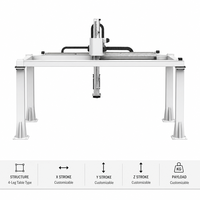 Nouveau robot de type portique QG avec cadre en aluminium extrudé et support à quatre pieds pour l'automatisation de la préhension et du placement de panneaux plats