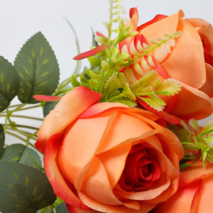 Rosas Artificiales de Otoño con 7 Cabezas, Alta Simulación, para Decoración de Bodas y Hogar, Estilo Clásico, 30cm-100cm - Product Image 4