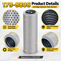 Filter Oli Transmisi Hidrolik Efisiensi Ultra Tinggi CAT 179-9806 untuk Sistem Powertrain Alat Berat