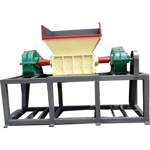 Broyeur de ferraille à double axe avec boîte de vitesses, haute productivité, 45 kW, pour déchets électroniques, gros pneus de voiture, caoutchouc et plastique - Product Image 6