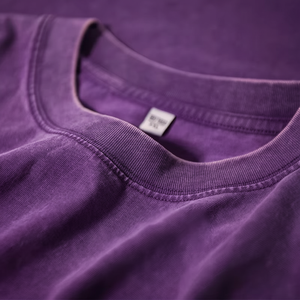 Camisetas de manga corta de algodón resistente Retro lavadas para parejas de 230G, versátiles para hombres y mujeres, Camiseta holgada de Color sólido de verano - Product Image 1