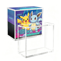 Boîte de protection acrylique personnalisée pour One Piece Booster Box avec couvercle magnétique, protection UV, étui transparent pour ETB SPC TCG