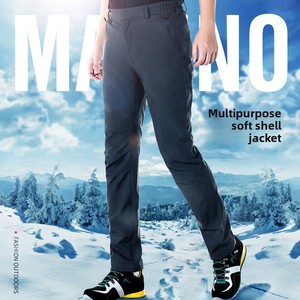 Automne hiver épaissi chaud polaire <span class=keywords><strong>pantalon</strong></span> <span class=keywords><strong>imperméable</strong></span> coupe-vent coque souple pour hommes femmes léger décontracté plat <span class=keywords><strong>randonnée</strong></span> <span class=keywords><strong>pantalon</strong></span> - Product Image 5