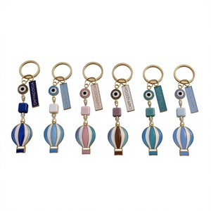 Fashion Alloy Carabiner Keychain with Enamel Gold Finish Various Shapes & Unique Enamelled Tips Embossing Printing - Product Image 1