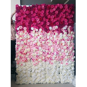 IFG High Quality pink Artificial <strong>Flower</strong> <strong>Wall</strong> <strong>Panel</strong> - Product Image 1