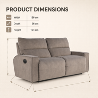 Ensemble de canapés inclinables en velours haut de gamme à deux places, meubles de salon modernes et confortables, structure en bois, extensible et réglable, nouvelle arrivée