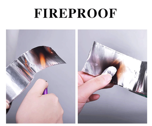 Rouleau de <span class=keywords><strong>ruban</strong></span> d'aluminium 48mm auto-ignifuge retardateur de flamme argenté pour les conduits, les évents de la sécheuse. - Product Image 3