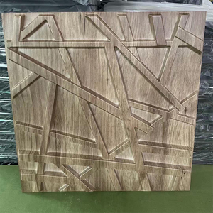 ZJ Wholesale Price Wall Art Decor White Design 3D Wall Covering Panels for Engineering <strong>Interior</strong> - Product Image 3