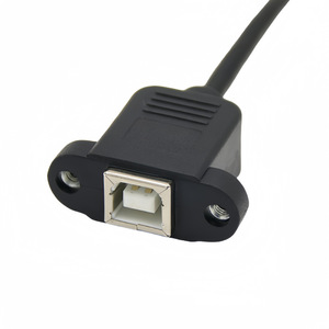 Cable de extensión de impresora USB en forma de U, conector Bm a Bf con orificios para tornillos para transferencia de datos - Product Image 2