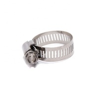 Pince pour tuyau en acier inoxydable, de type allemand, avec commande par vis sans fin
