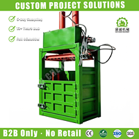 Compacteur hydraulique vertical pour déchets de carton, presse à papier industrielle manuelle pour le recyclage
