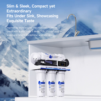 Système de filtration d'eau RO personnalisable par osmose inverse pour cuisines, capacité de traitement de 400 gallons par jour.