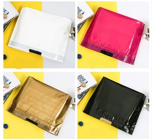 Takeaway Food Packaging Bags Drawstring Closure Handles Durable Plastic Gift Bags for <b>Shoes</b> <b>Socks</b> Custom Design OEM Logo - Product Image 5