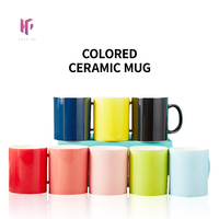 Mug à sublimation personnalisé avec logo, couleur intérieure magique, 11 oz, en céramique, pour café