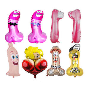 Sexy Folien ballons Adult Cartoon Lady Kondom Valentine Bachelor Party Dekorationen - Product Image 1