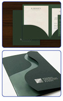 Carpeta de Presentación de Papel Personalizada para Documentos, Cubierta de Contratos, Folletos Corporativos, Porta Tarjetas de Hotel con Impresión UV