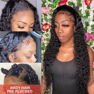 วิกผมลอนคลื่นน้ำ5X5 6X6 Hd,วิกผมลูกไม้แบบเต็มศีรษะ360องศา - Product Image 3