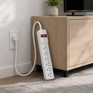 6-fach Steckdosenleiste mit Überspannungsschutz, Reset-Schalter und Lichtanzeige, ETL-zertifiziert - Product Image 3