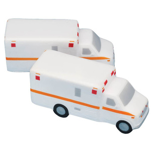 Ambulance Stress Toy Car Shape PU Foam Relief Balls Promotional Gifts for Stress Reduction