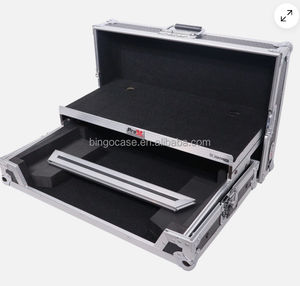 Estuche Rígido de Vuelo para <span class=keywords><strong>Pioneer</strong></span> <span class=keywords><strong>DDJ</strong></span>-FLX4 FLEX4 DDJFLX4 Plata sobre Negro - Product Image 2