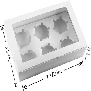 Hộp Đóng Gói Bánh Cupcake Sô Cô La Nấm Cục Bánh Pops Món Tráng Miệng Bánh Quy Nhỏ Bánh Nướng Hoặc Bánh Nướng Xốp Bao Bì Giấy Cupcake Bao Bì - Product Image 3