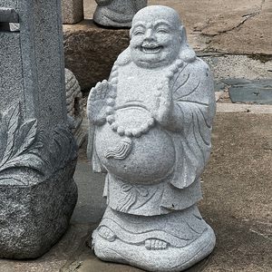 Décoration extérieure Sculpture de bouddha en pierre naturelle Statues de bouddha en grès - Product Image 4