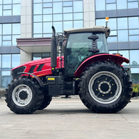 Tracteur à roues à haut rendement 180 HP tracteurs de terres cultivées quatre roues motrices tracteurs hydrauliques à forte puissance pour rizières