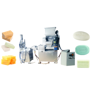 <b>Scale</b> Compact Soap Making Machine Small Soap Production Line 50-200kg/h for R&D University Testing With Vacuum Plodder Cutter - Product Image 1