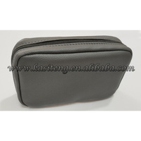 Sac de voyage décontracté en PU avec fermeture éclair, personnalisable avec logo, réutilisable, pour glucomètre, bandelettes de test, etc.