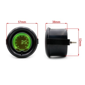 2 "52 مللي متر دفعة مقياس <span class=keywords><strong>Evo</strong></span> Lcd 7 ألوان سيارة متر مقياس التخلخل الرقمي توربو دفعة مقياس - Product Image 3