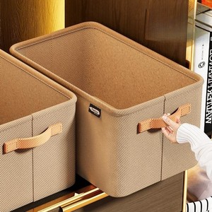 Venta caliente ropa no tejida organizador armario almacenamiento marco de acero hogar armario organizador cesta <span class=keywords><strong>caja</strong></span> de almacenamiento con asas - Product Image 4