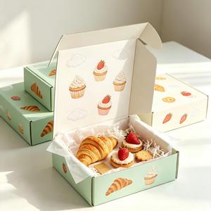 Fabricant de boîtes d'emballage en carton ondulé sur mesure pour la livraison de nourriture, de gâteaux, de desserts, de pâtisseries et de produits sucrés - Product Image 3