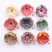Bunga Peony sutra buatan, bunga Peony 11cm besar grosir untuk pernikahan rumah DIY